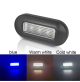 LED OBLONG COURTESY LIGHT - BLACK or Whte CASING  - PC Material - 12 Volts - Available in Warm White or White or Blue - WK-LCL2X - AZLED